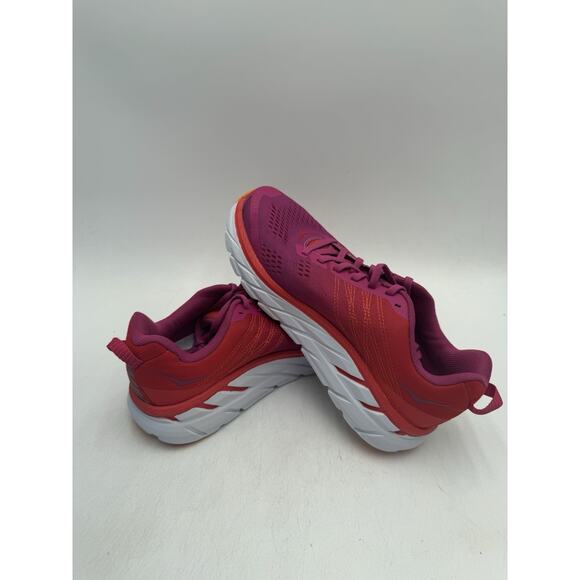 Hoka One CLIFTON 6 Women's USED Running Sneaker Pink US Size 7 Medium - Picture 8 of 11